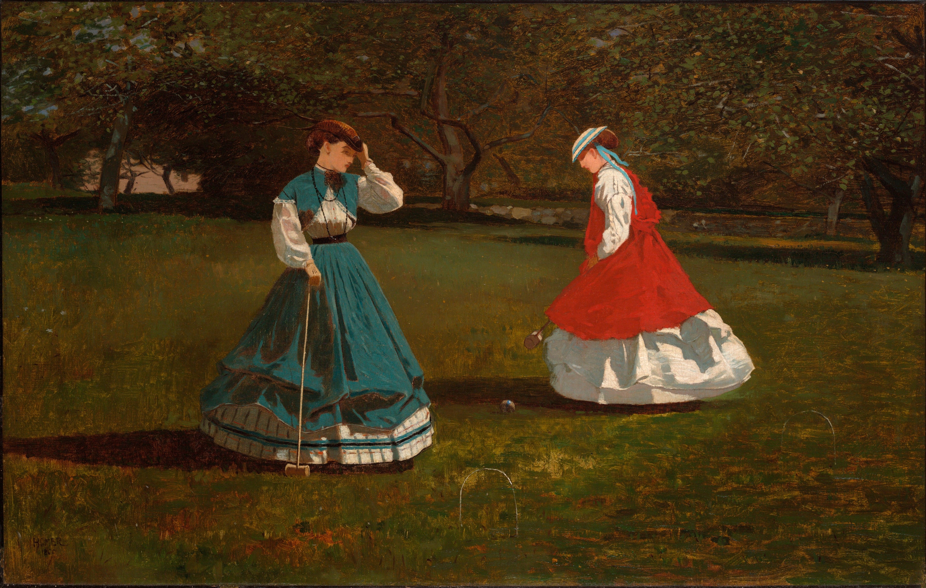 Une partie de croquet - Winslow Homer