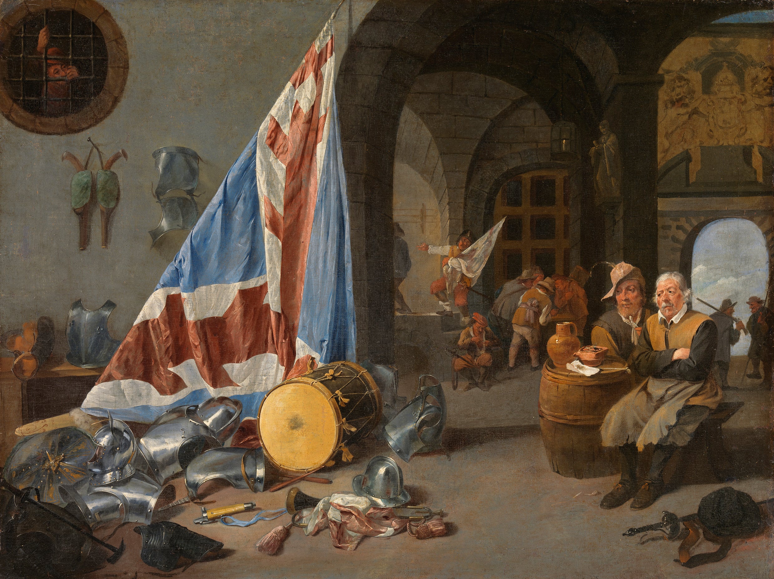 Une salle de garde - David Teniers le Jeune