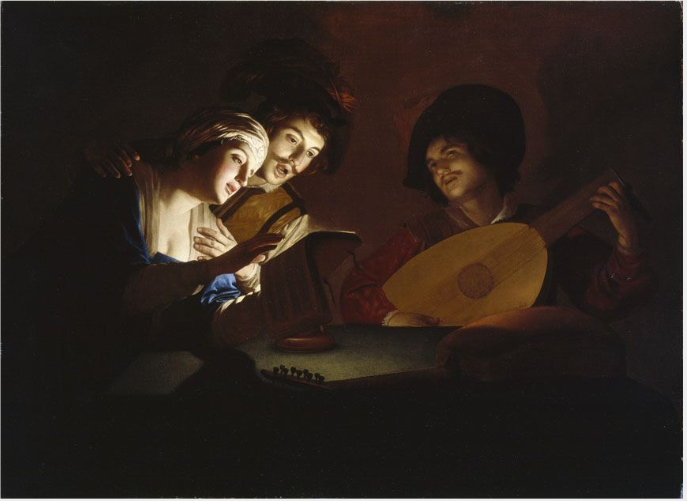 Une fête musicale - Gerrit van Honthorst - Alpha Reproduction