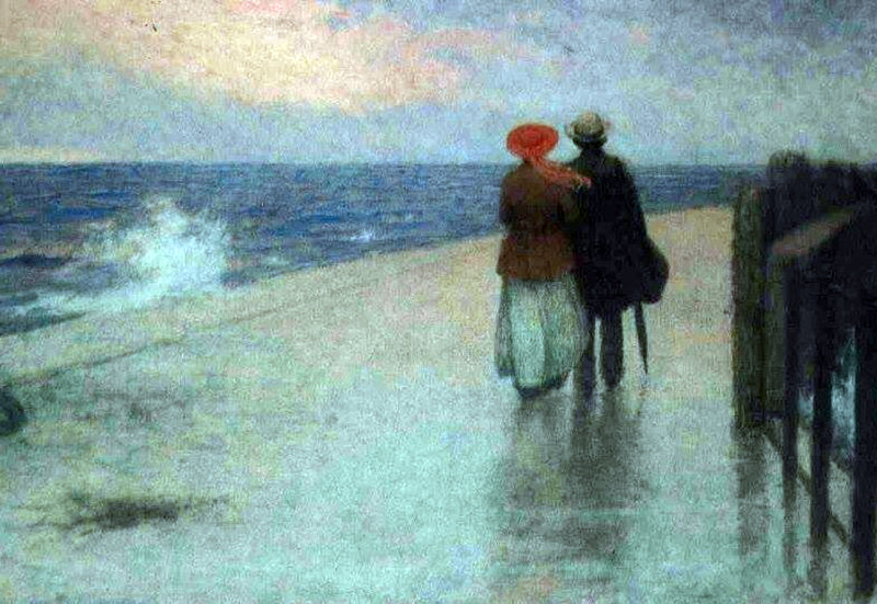 Couple sur la promenade - Müfide Kadri