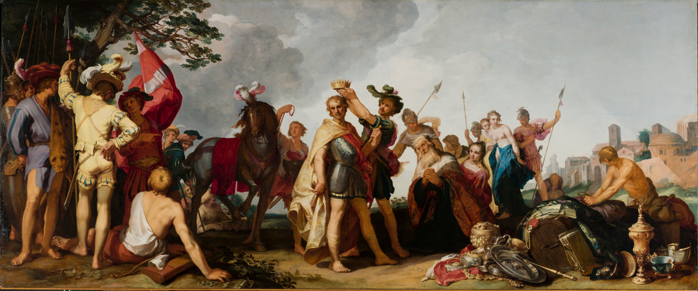 Scène du couronnement - Abraham Bloemaert image 1 tableau peint à l’huile sur toile