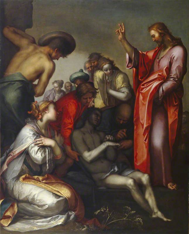 La résurrection de Lazare - Abraham Bloemaert image 1 copie peinte à la main à l’huile