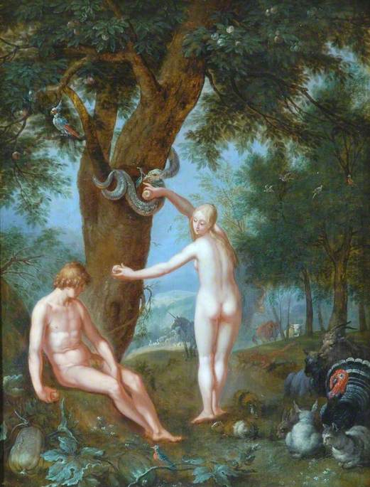 Adam et Ève - Abraham Bloemaert image 1 tableau peint à l’huile sur toile