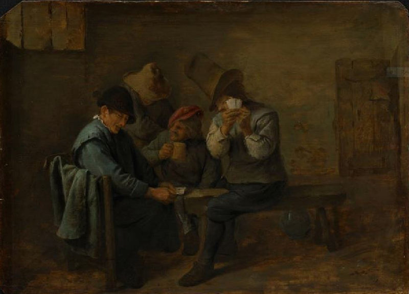 Des paysans jouant aux cartes - Adriaen Brouwer