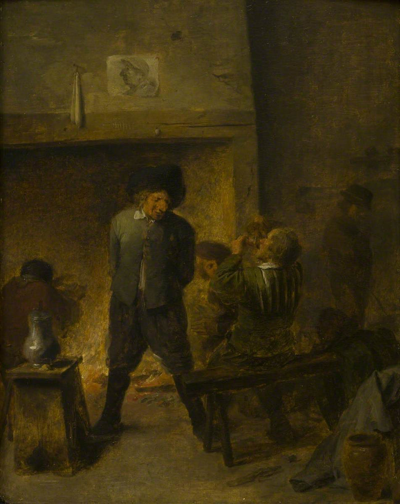 Une scène de taverne - Adriaen Brouwer