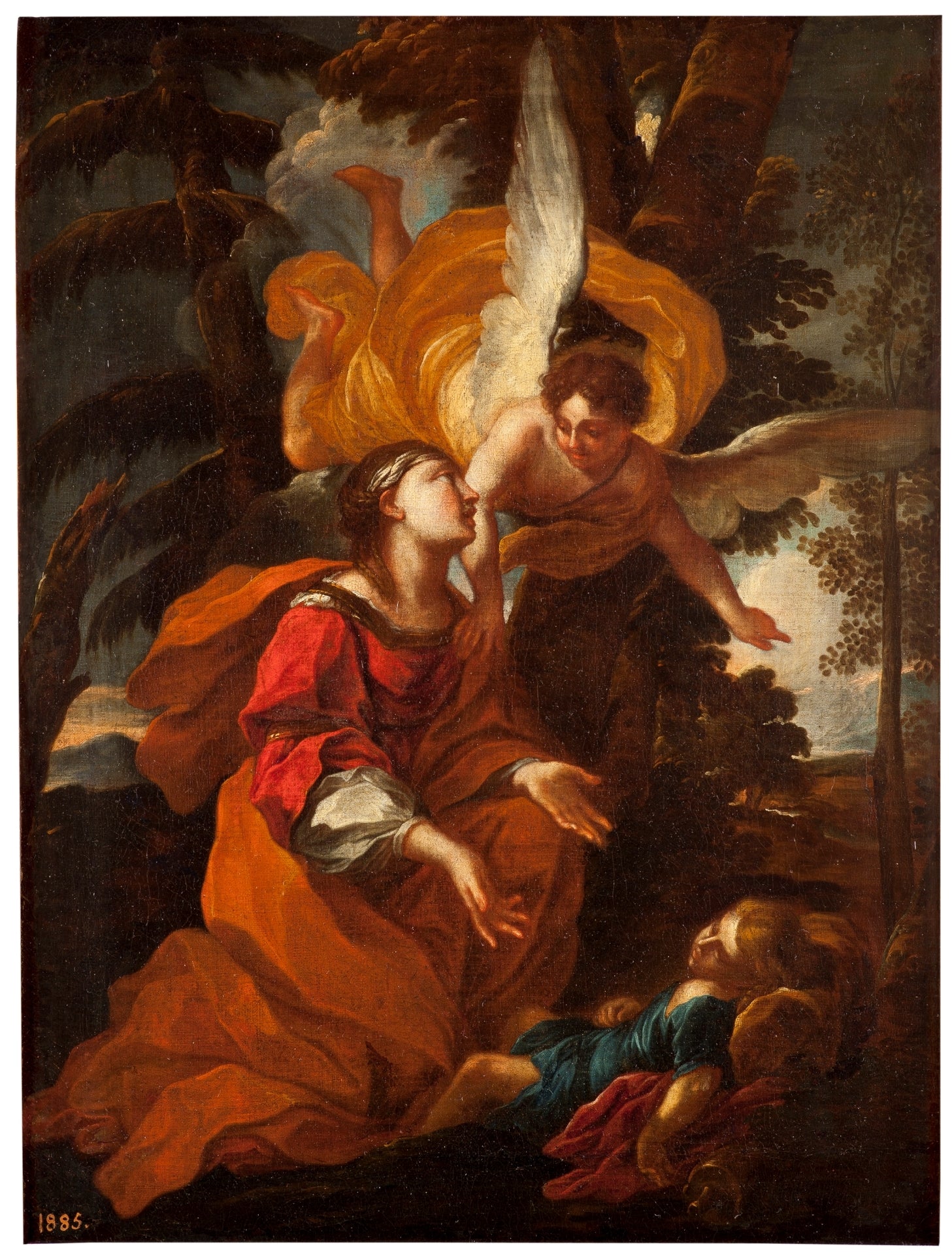 Agar et Ismaël - Carlo Maratta