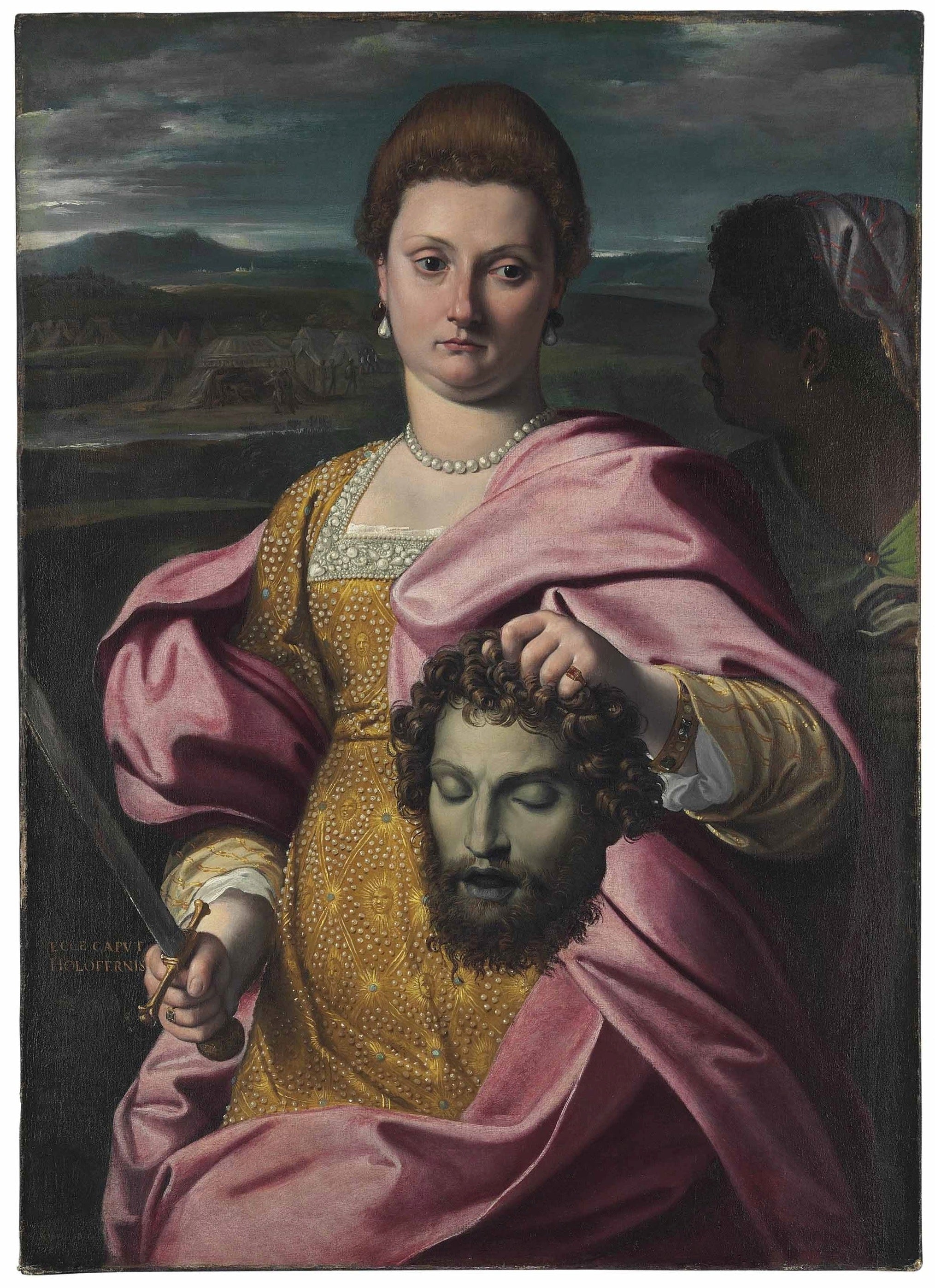 Portrait d'une femme en Judith - Agostino Carracci