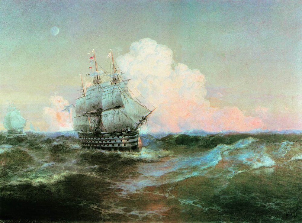 Navire « Les Douze Apôtres » - Ivan Aïvazovski