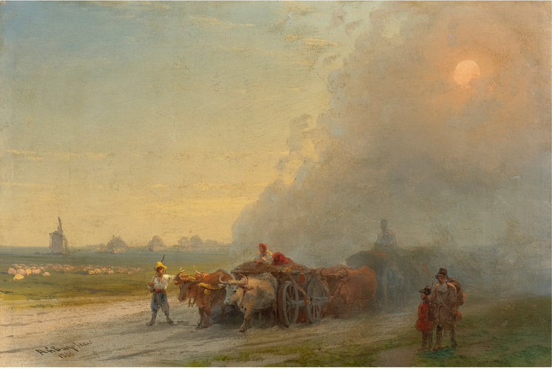 ウクライナのステップにいる牛の群れ - イワン・アイヴァゾフスキー

Source:
Chars à bœufs dans la steppe ukrainienne - Ivan Aïvazovski