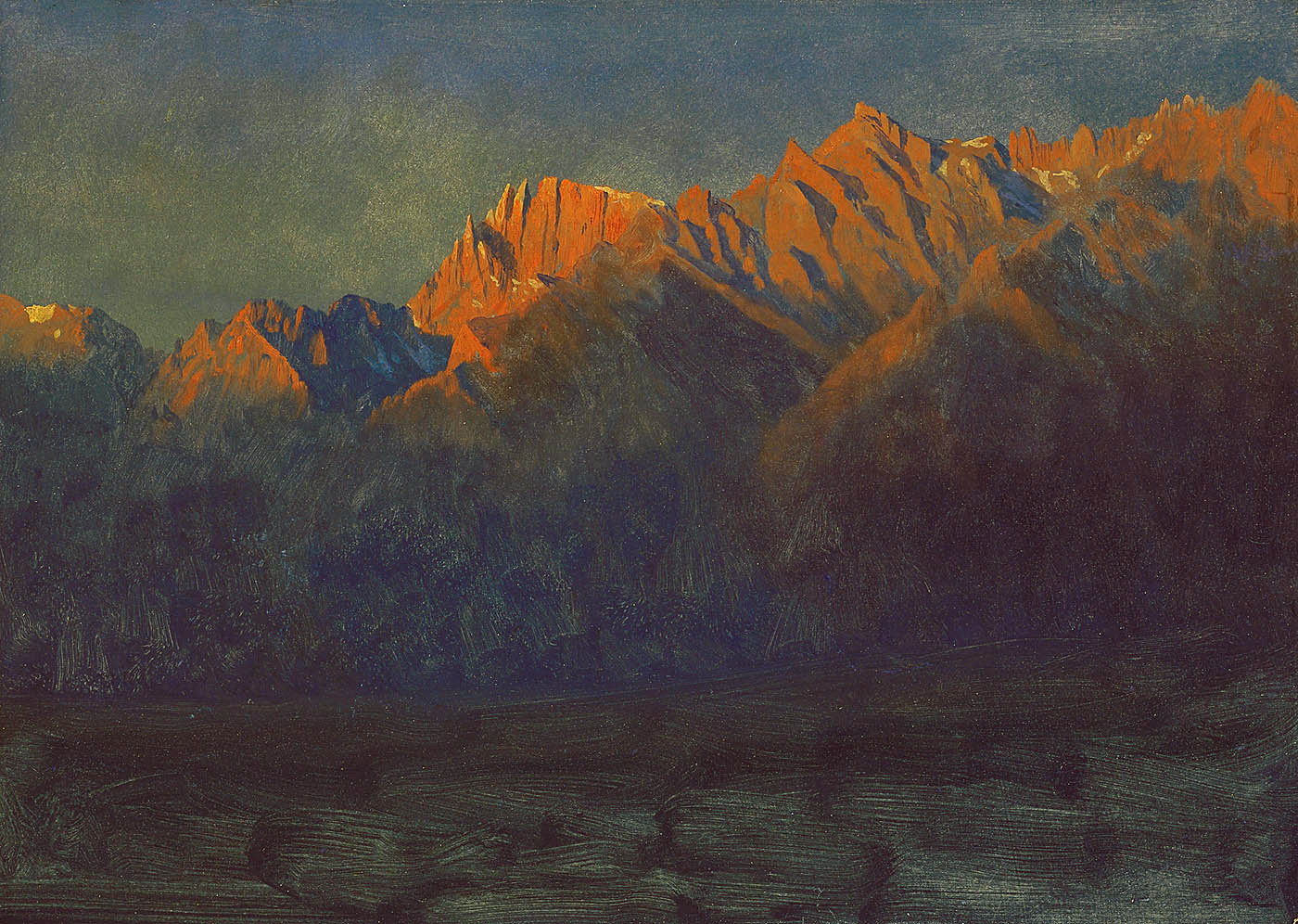 Lever de soleil dans les Sierras - Albert Bierstadt