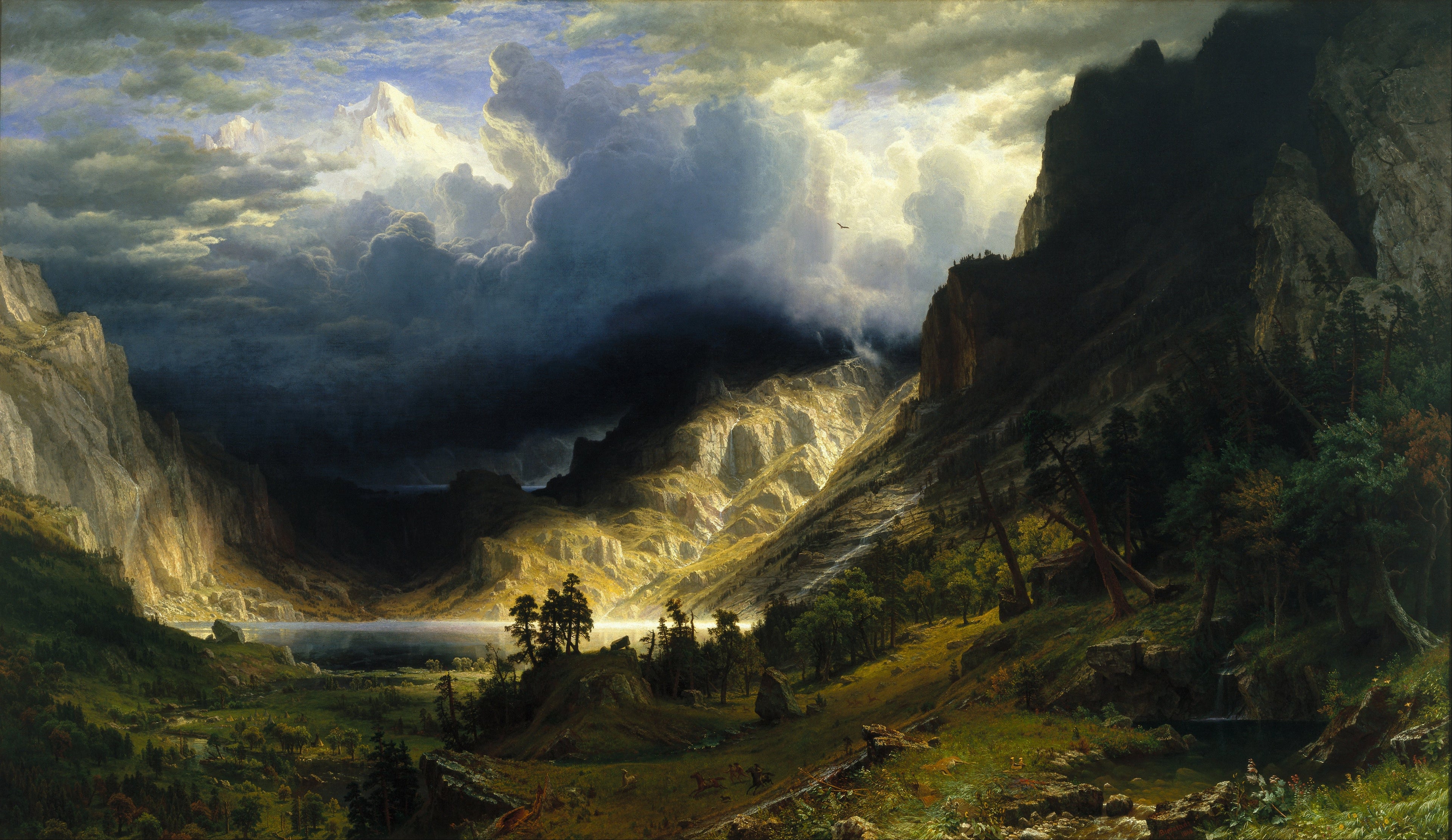 Orage dans les montagnes Rocheuses - Albert Bierstadt