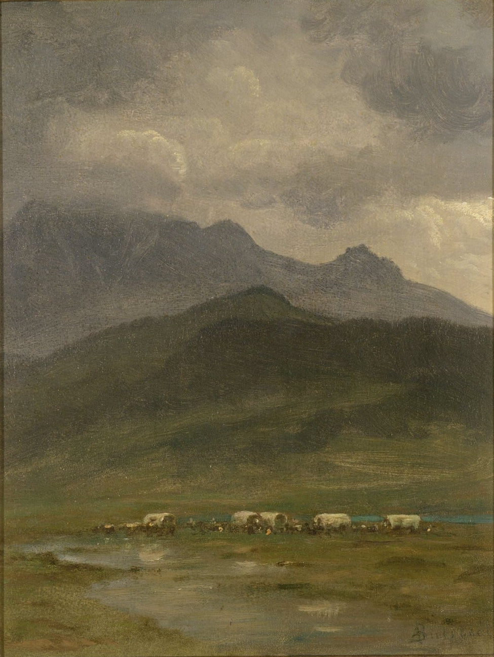 wagons couverts - Albert Bierstadt