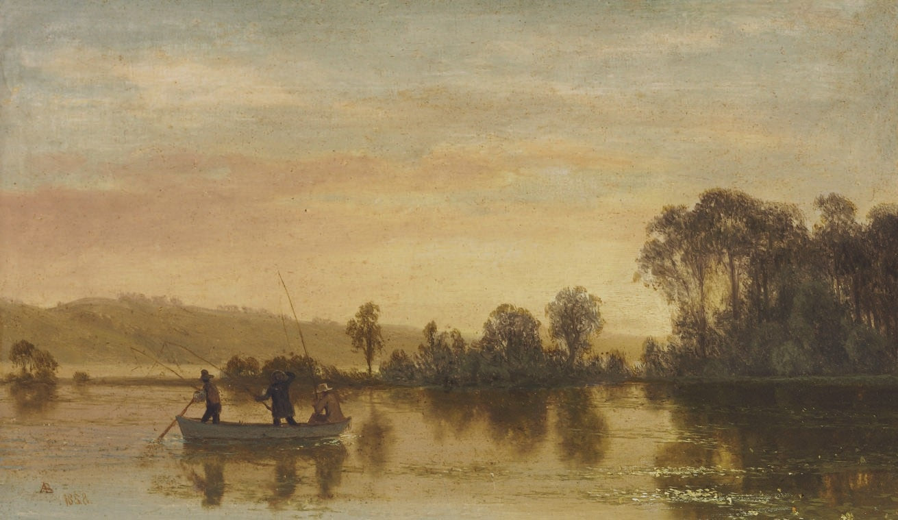 Scène fluviale - Albert Bierstadt