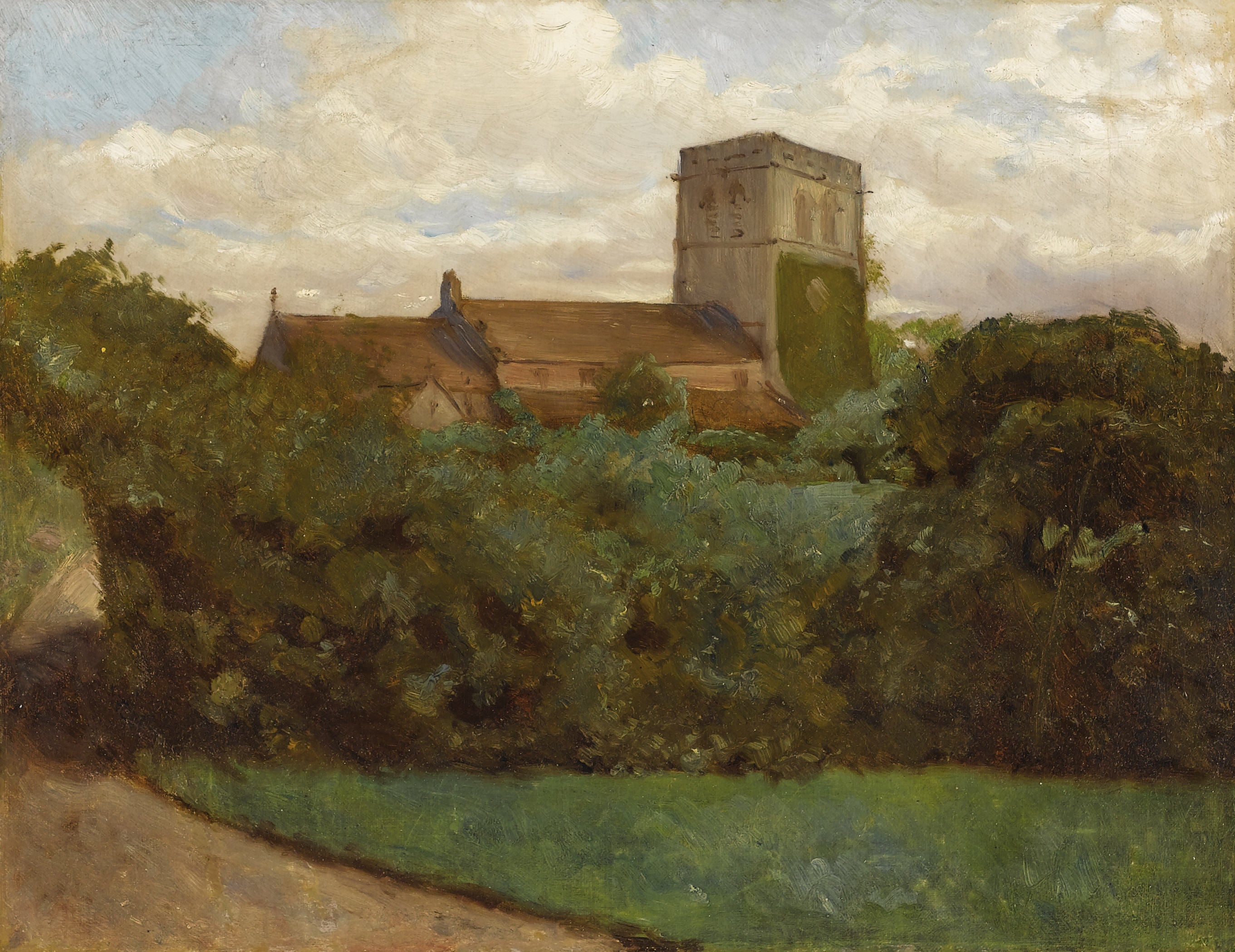 Église de Tottenham, Londres, 1869 - Albert Bierstadt