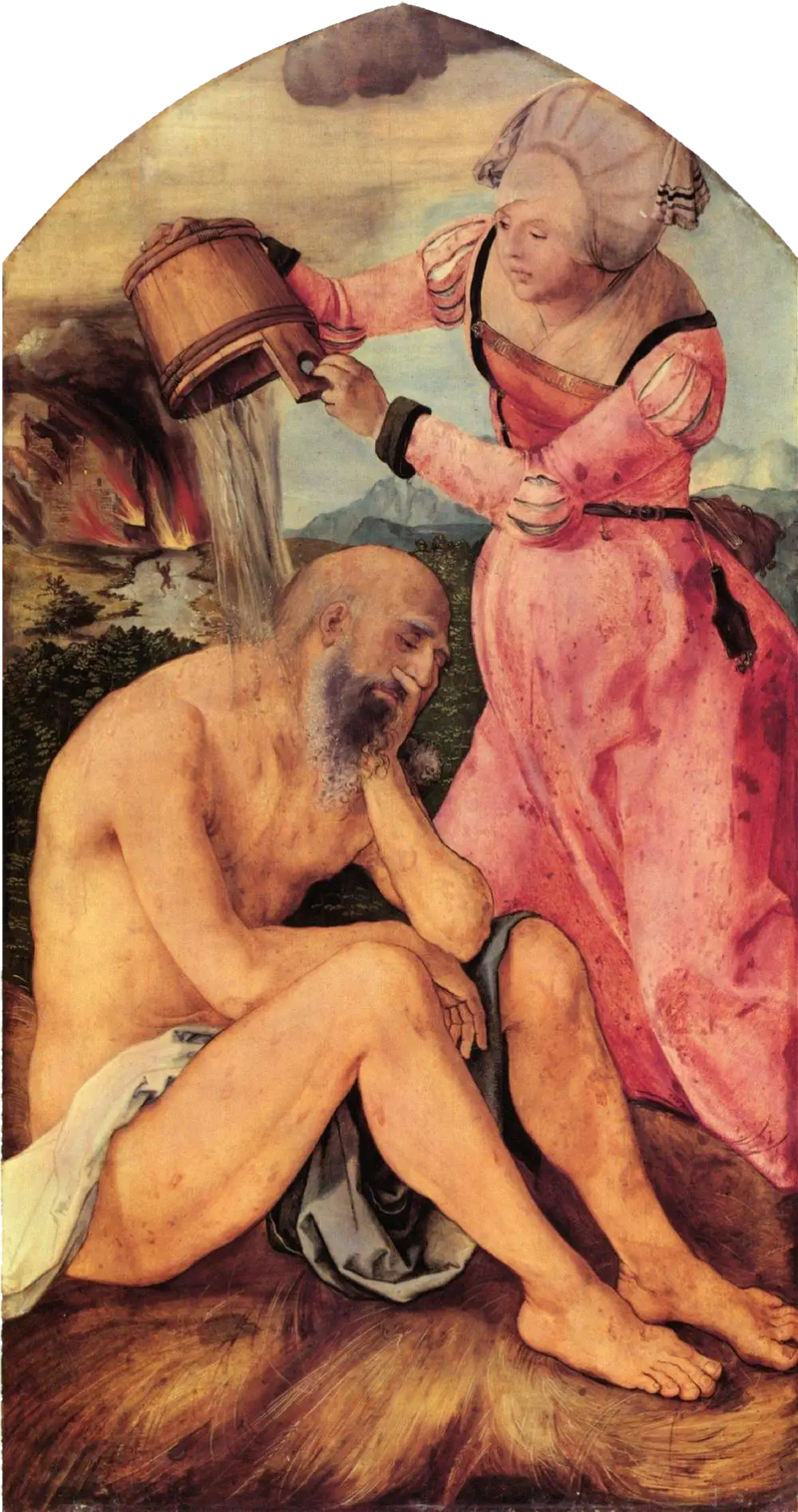 ジャバッハの祭壇：肥料の上の作業 - アルブレヒト・デューラー