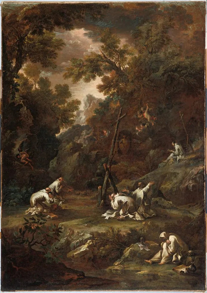 Vision monastique - Alessandro Magnasco image 1 copie de tableau peinte à la main