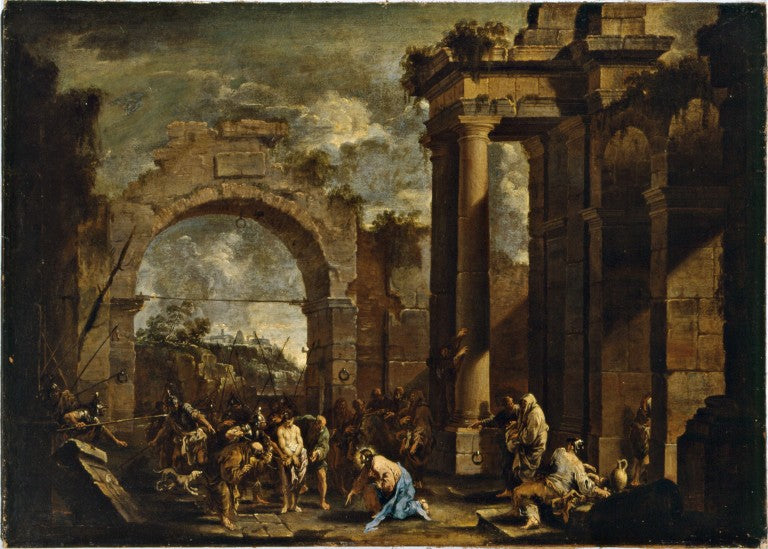 Le Christ et l'adultère - Alessandro Magnasco image 1 reproduction d’œuvre d’art à l’huile