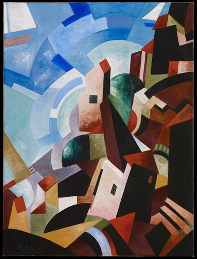 Ville italienne en bord de mer - Alexandra Exter