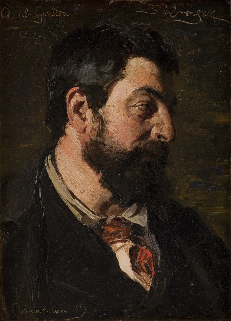 フランス人画家アルフレッド・ギローの肖像画 - ペダー・セヴェリン・クローイ
