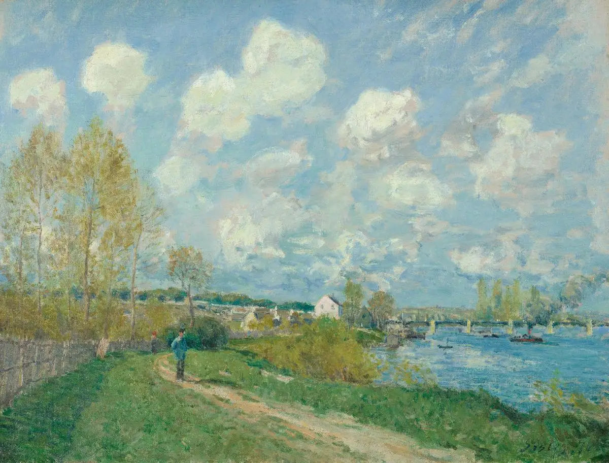 Reproduction du tableau « Été à Bougival - Alfred Sisley » par Alpha Reproduction en peinture à l’huile