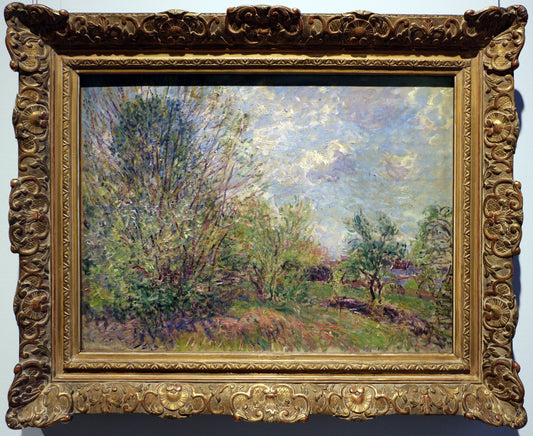 Reproduction du tableau « A la lisière du bois / Paysage. Printemps - Alfred Sisley » par Alpha Reproduction en peinture à l’huile