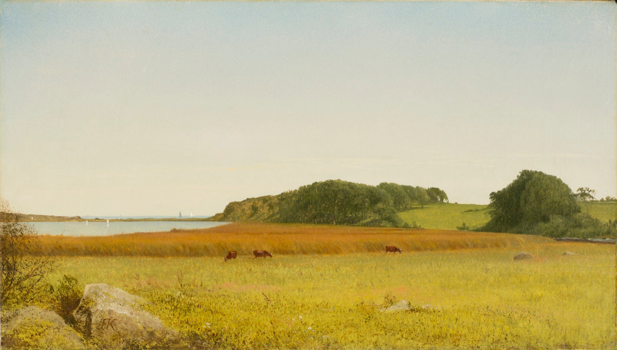 L'étang d'Almy, Newport - John Frederick Kensett