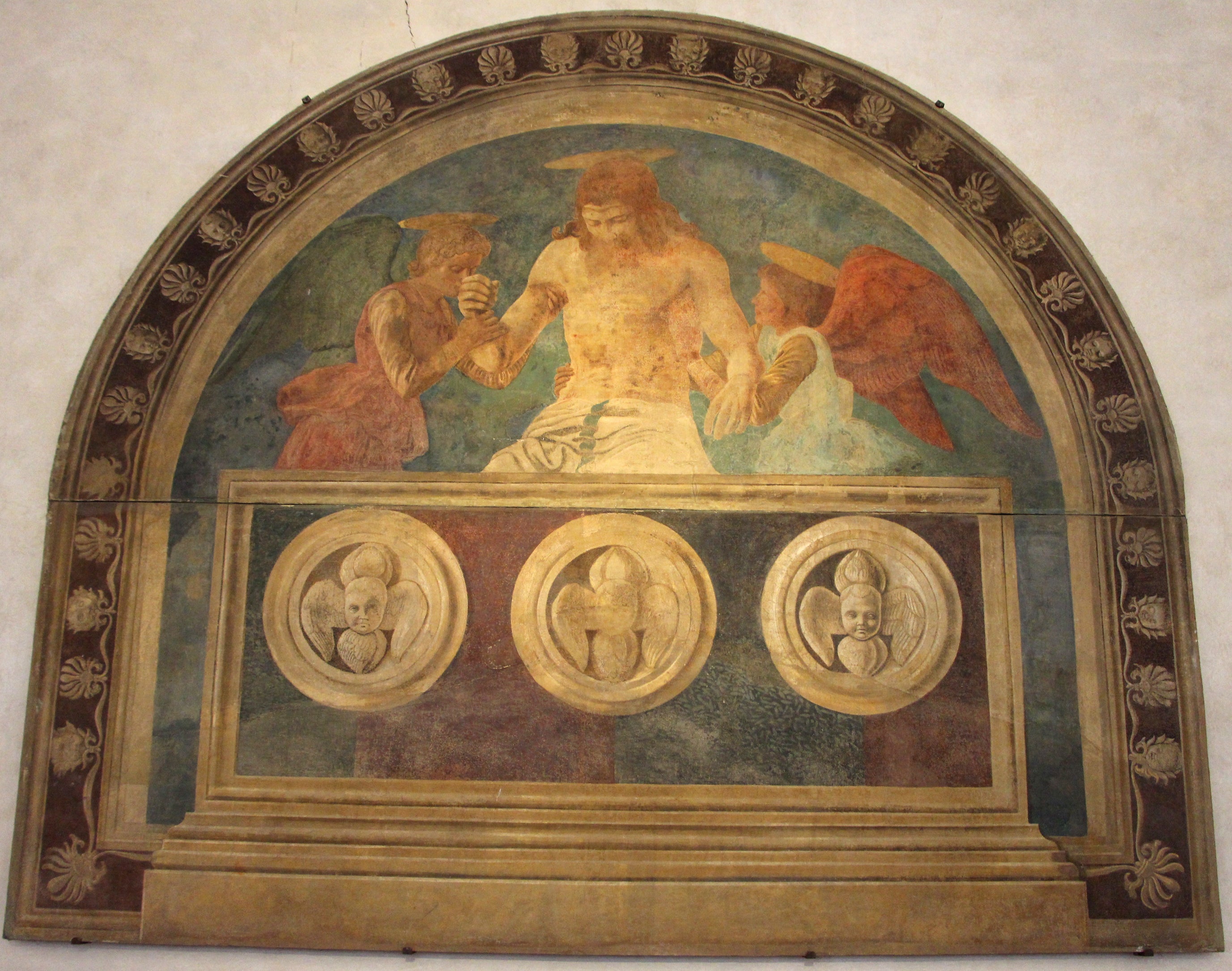 Le Christ au sépulcre avec deux anges - Andrea del Castagno