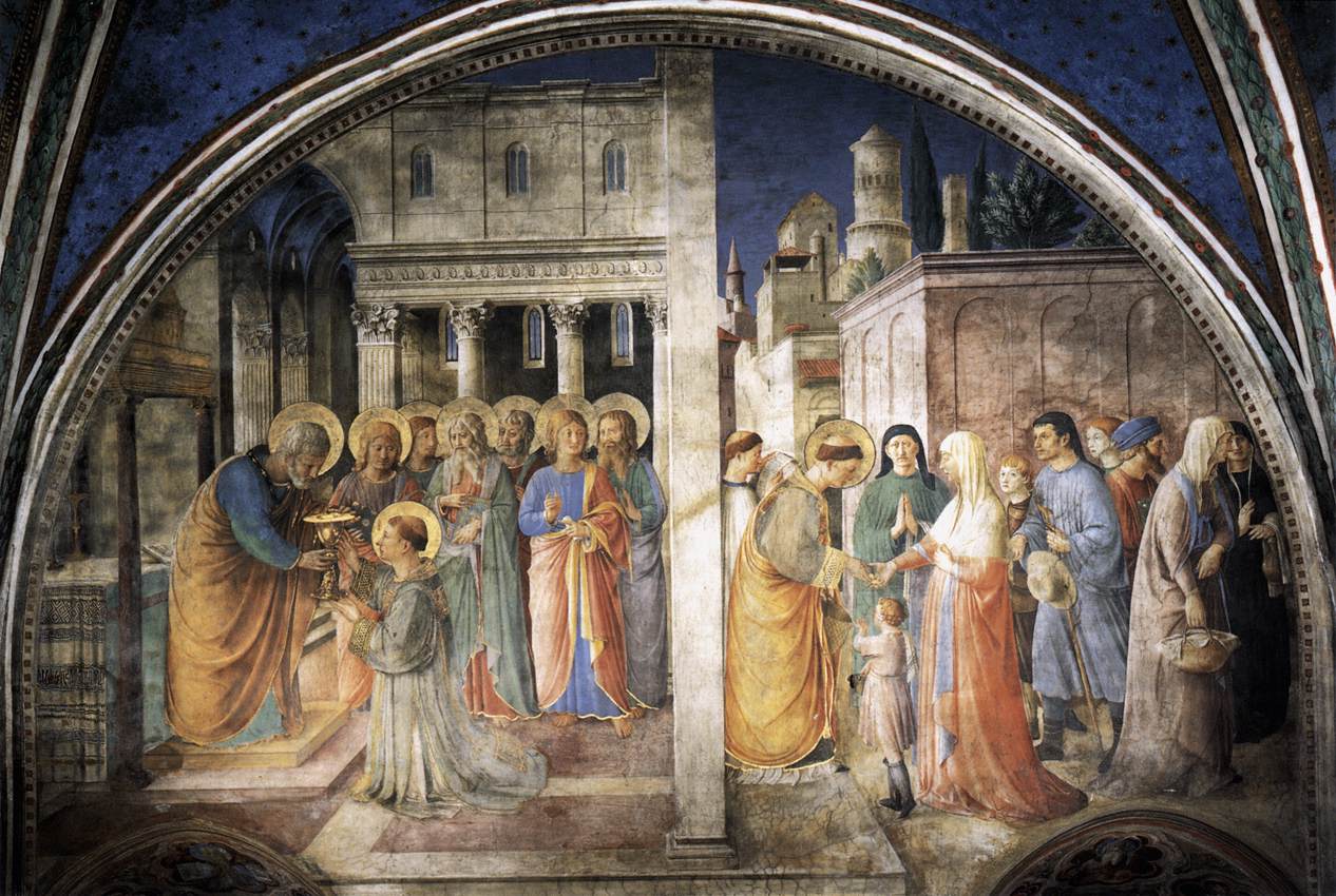 Lunette du mur ouest de la chapelle Nicoline - Fra Angelico