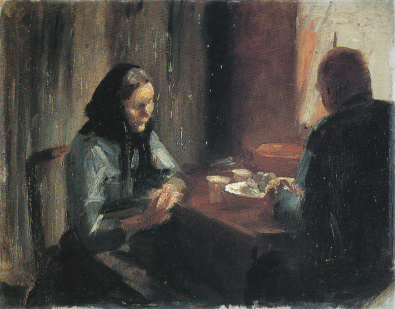Au repas - Anna Ancher