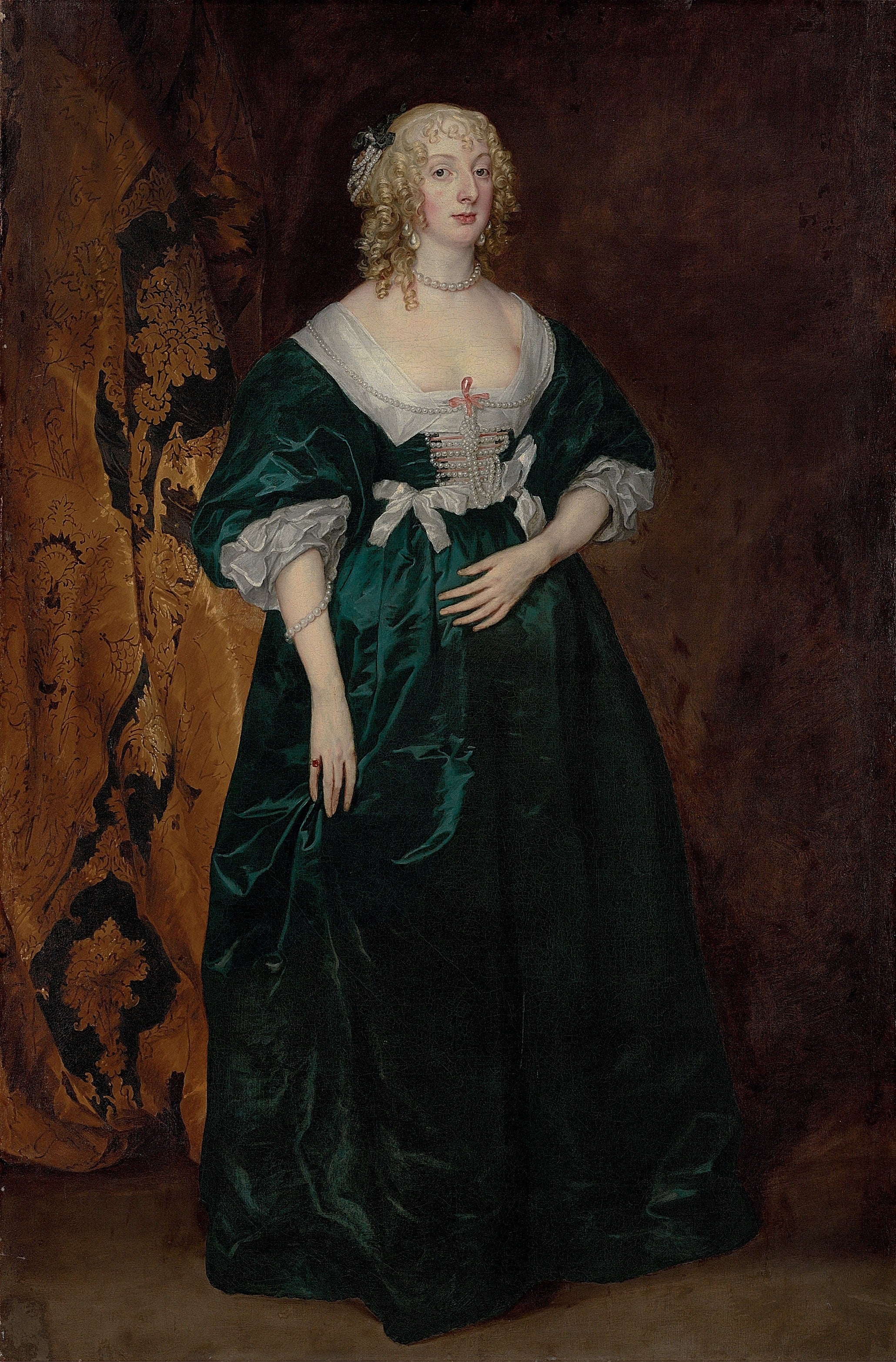 Portrait d'Anne Sophia, comtesse de Carnarvon - Antoine van Dyck