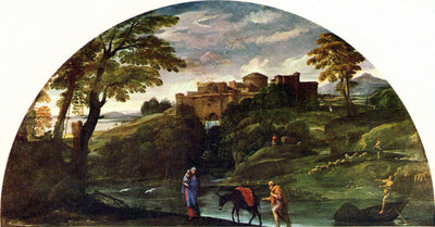 Paysage avec la Fuite en Égypte - Annibale Carracci - Alpha Reproduction