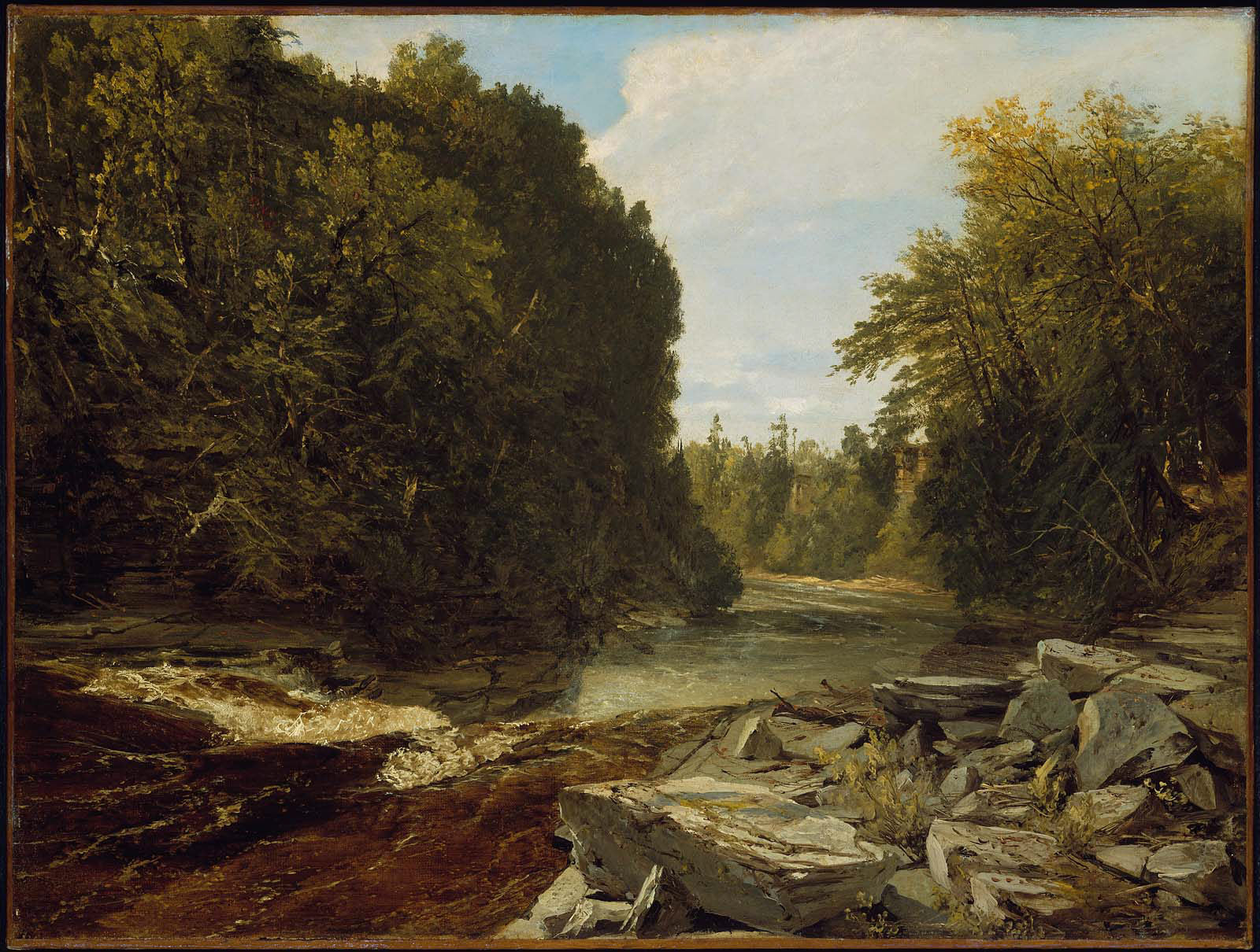 Chutes de Trenton, New York - John Frederick Kensett