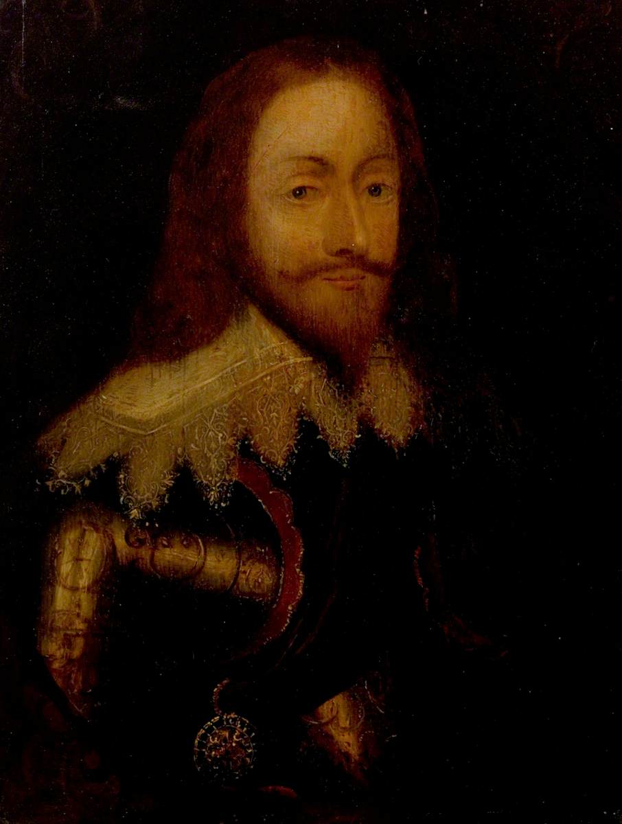 Charles Ier (1600-1649), en armure et portant l'Ordre du Chardon - Antoine van Dyck