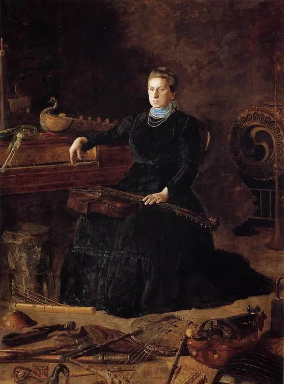 時代遅れの音楽（サラ・セージホーン・フリッシュマスの肖像） - トーマス・イーキンス

Source:
Musique désuète (Portrait de Sarah Sagehorn Frishmuth) - Thomas Eakins