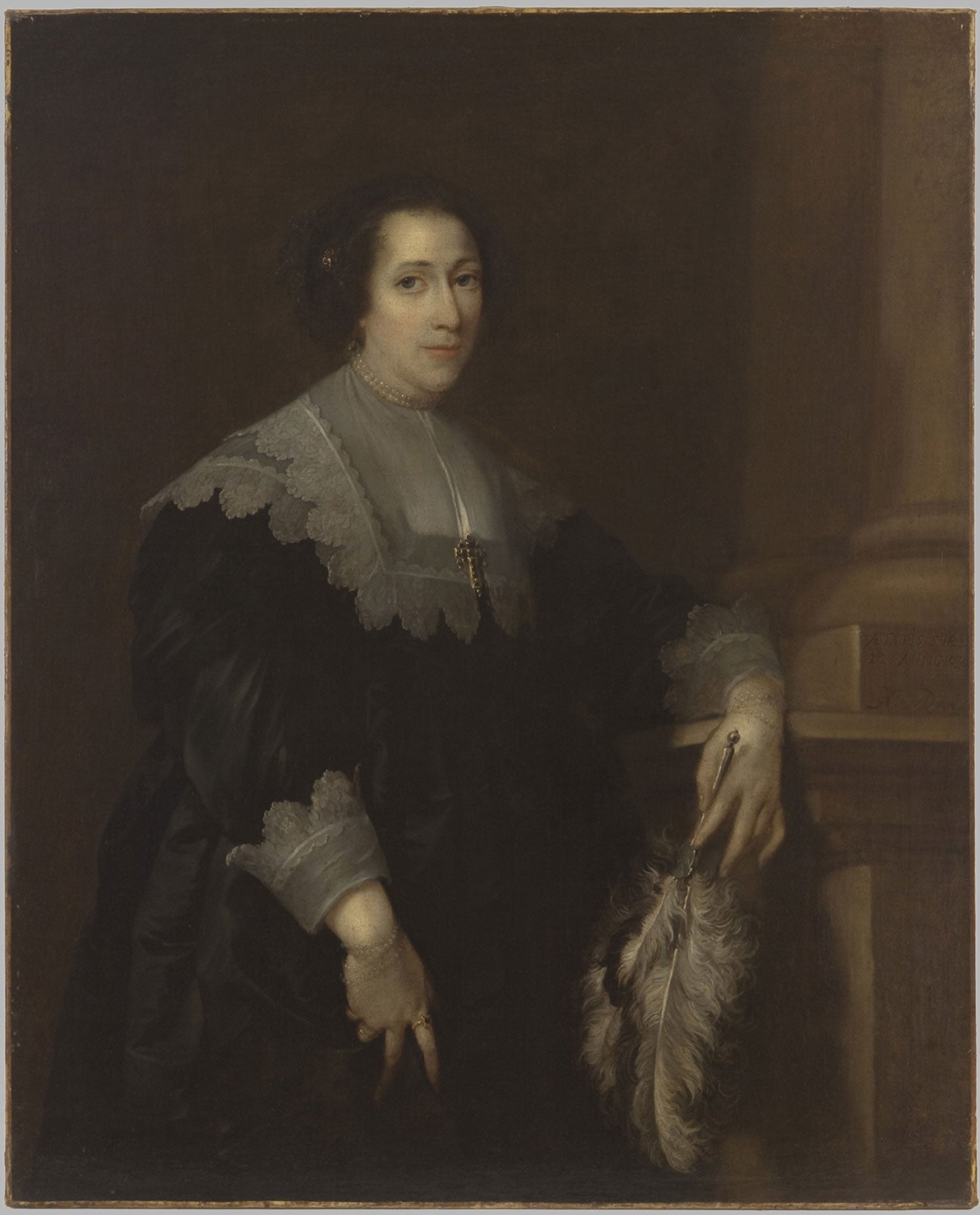 Portrait d'une dame (peut-être Lady Philadelphia Wharton) - Antoine van Dyck