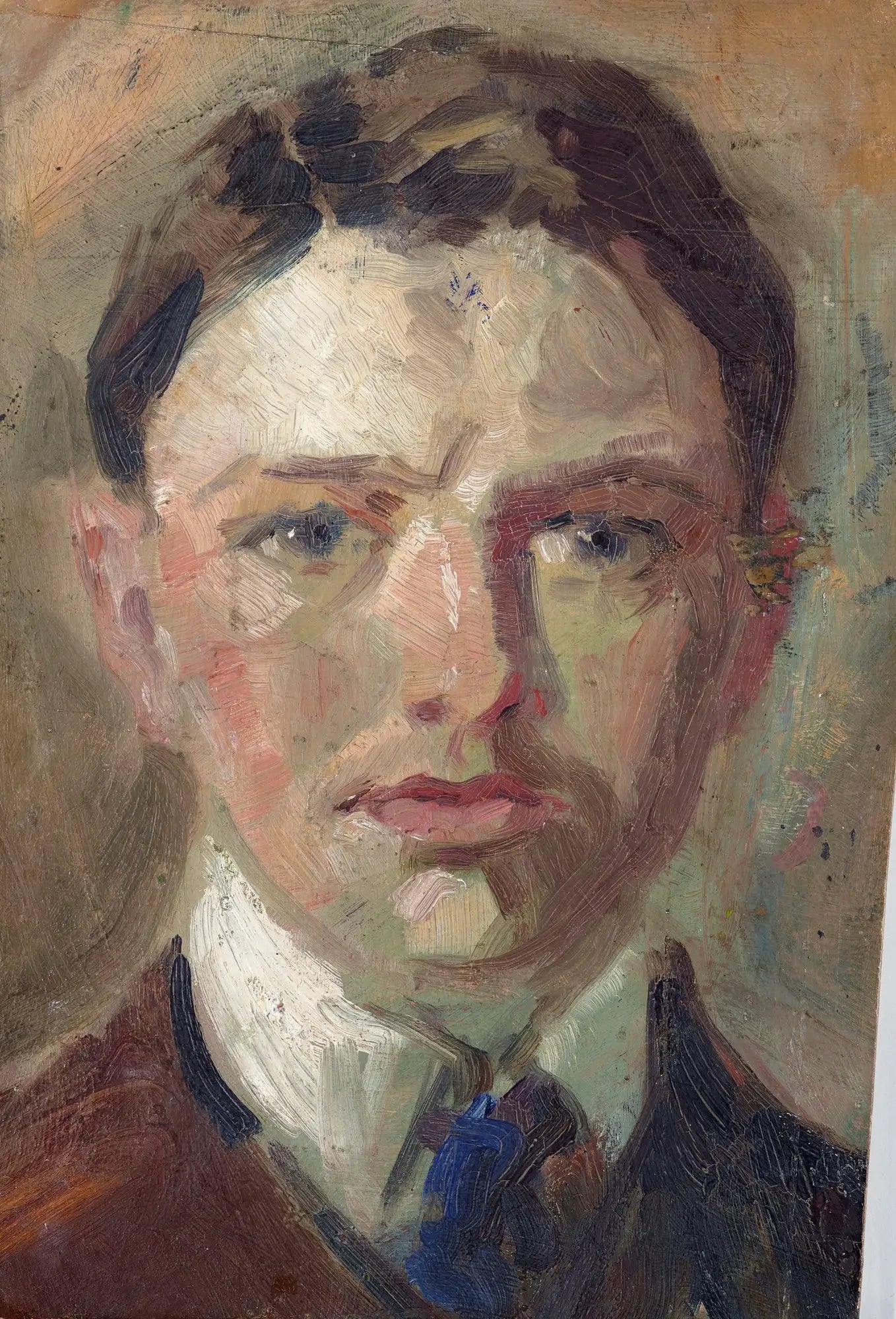 Reproduction du tableau « Étude pour un autoportrait - August Macke » par Alpha Reproduction en peinture à l’huile