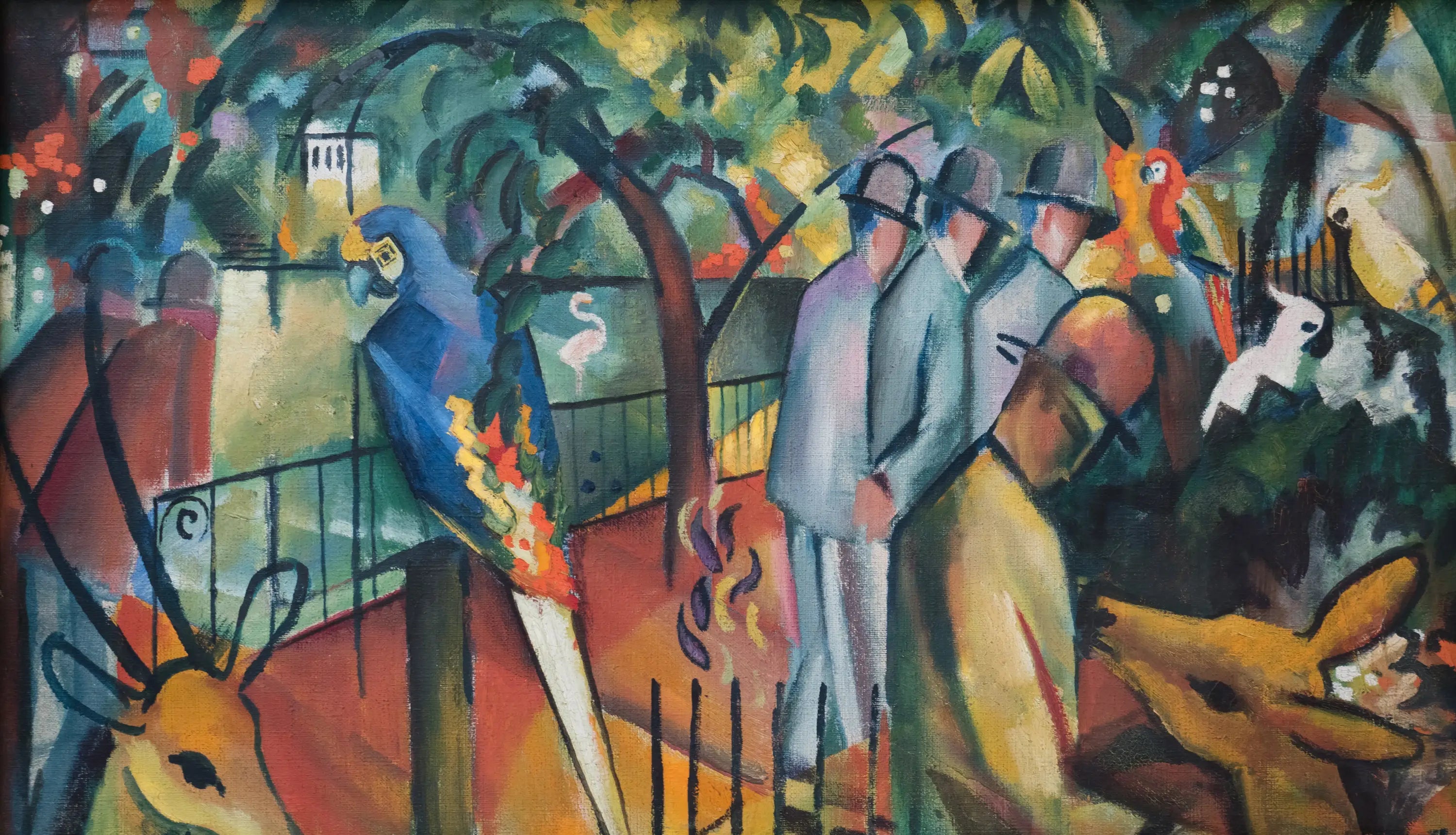 Reproduction du tableau « Jardin zoologique I - August Macke » par Alpha Reproduction en peinture à l’huile