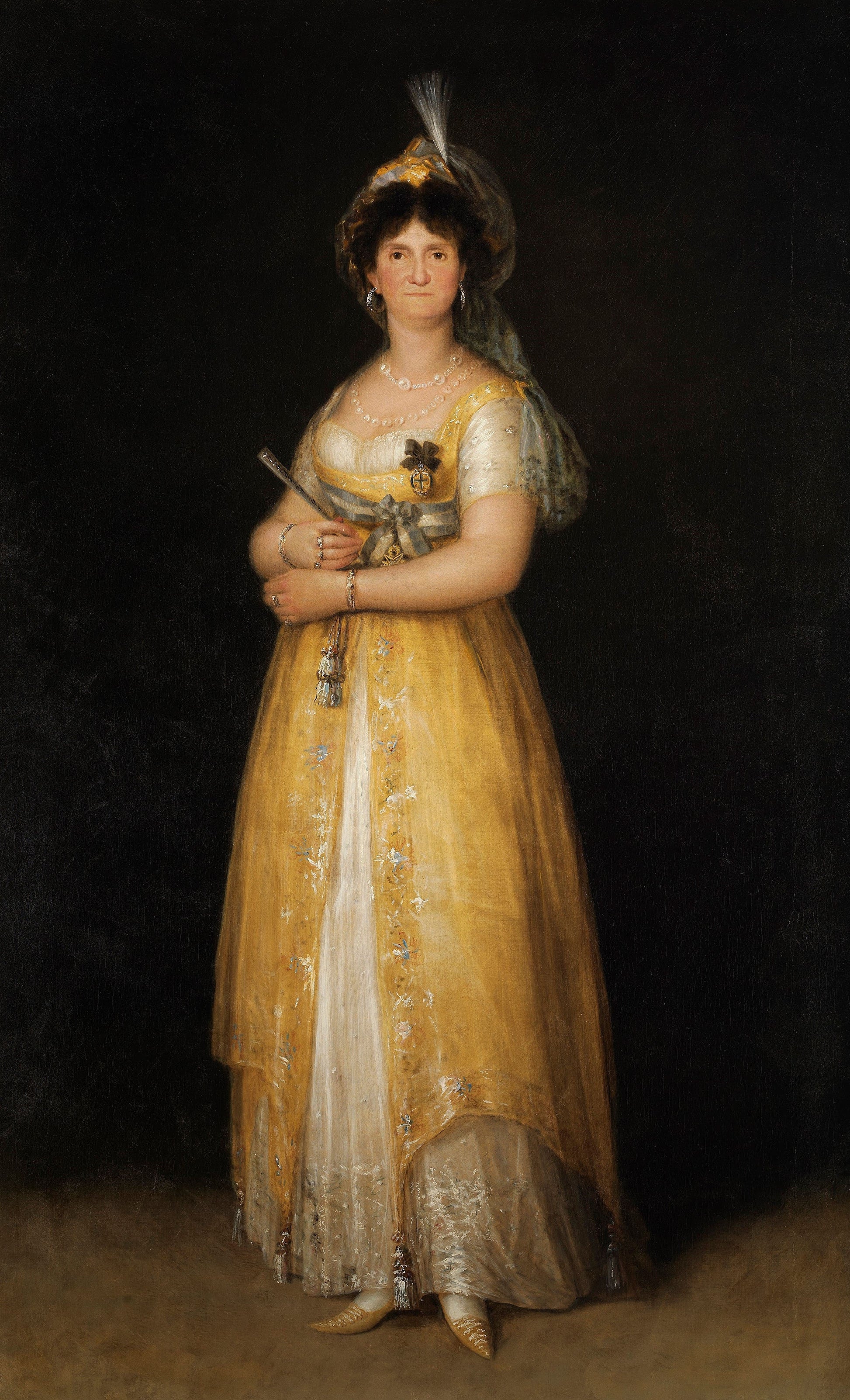 Reproduction du tableau « Portrait de Marie-Louise de Parme - Francisco de Goya » par Alpha Reproduction en peinture à l’huile