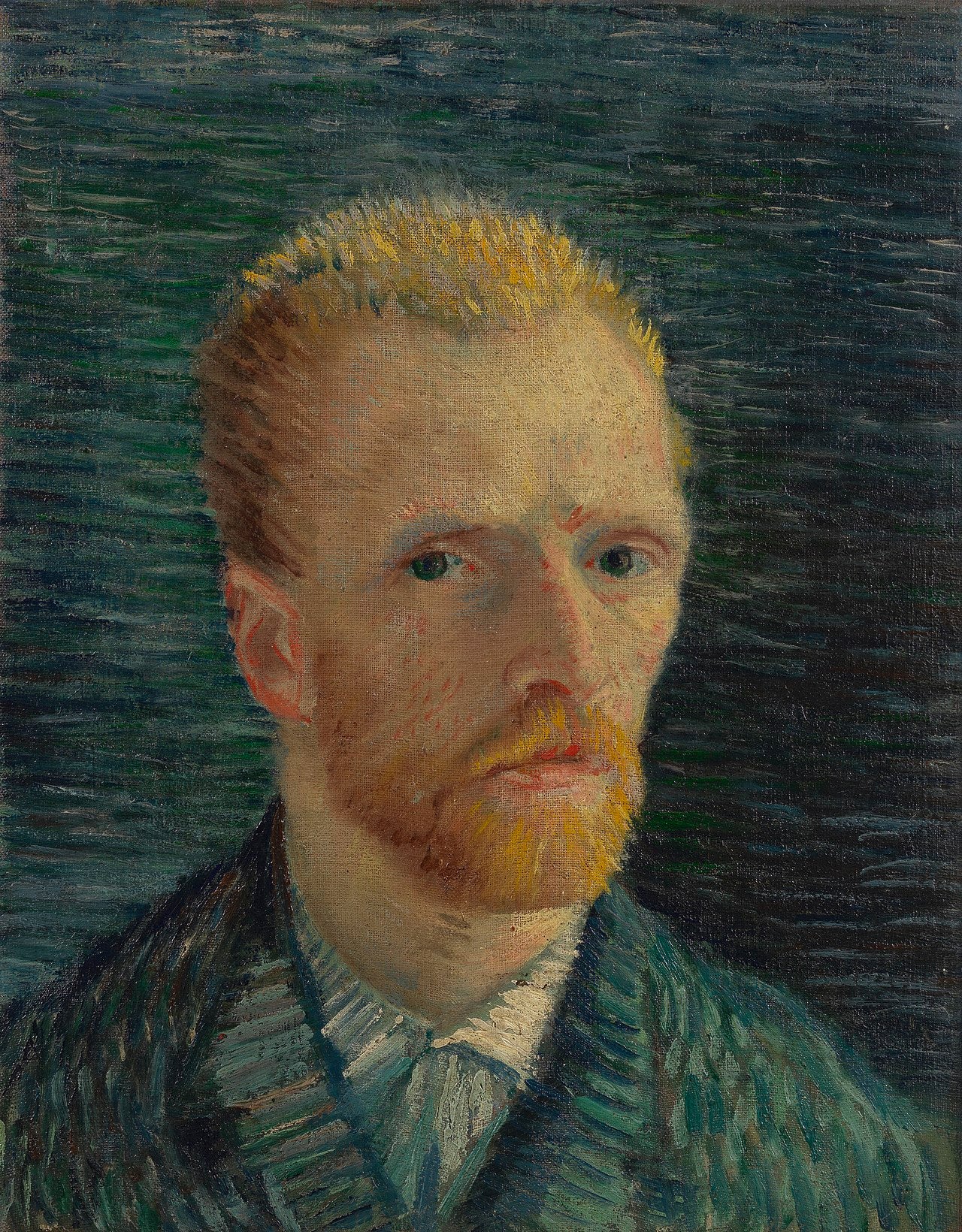 🎨 自画像 – ヴィンセント・ヴァン・ゴッホ (1887)