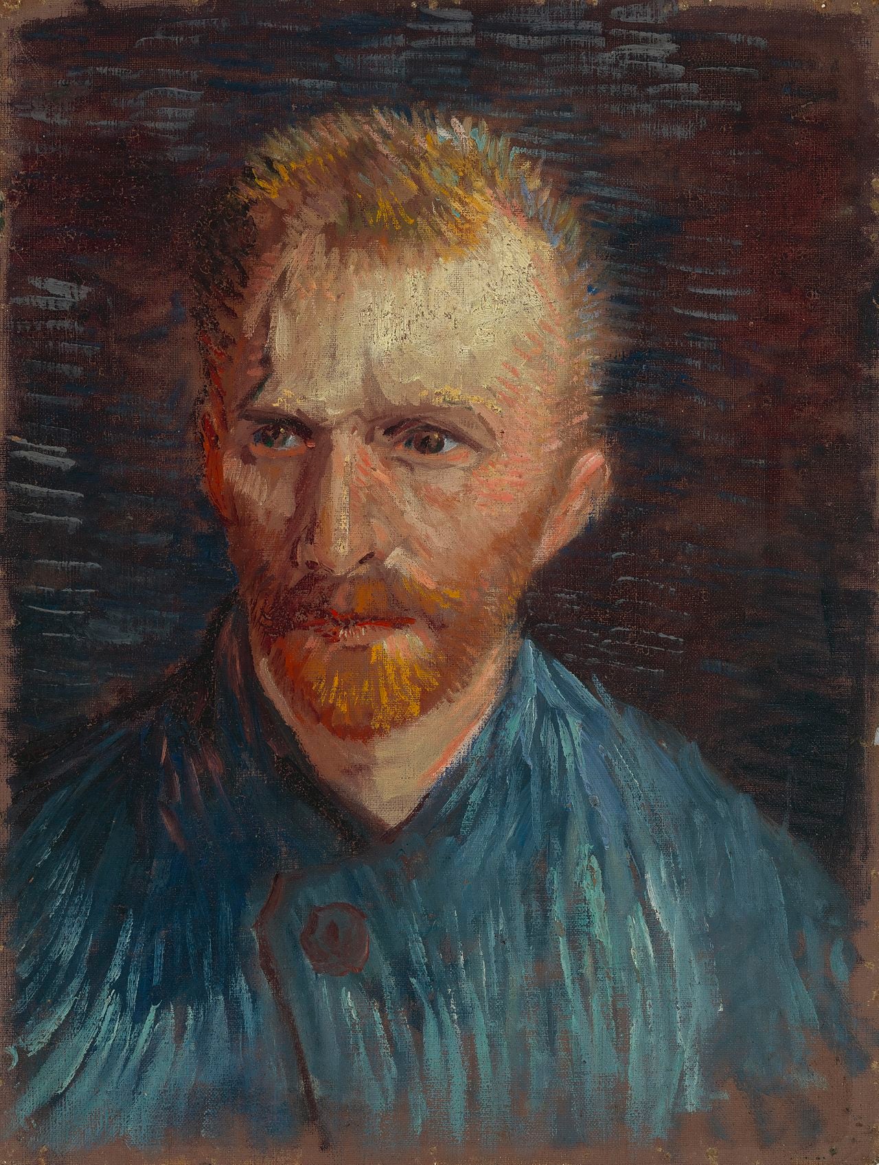 🎨 自画像 – ヴィンセント・ヴァン・ゴッホ (1887)