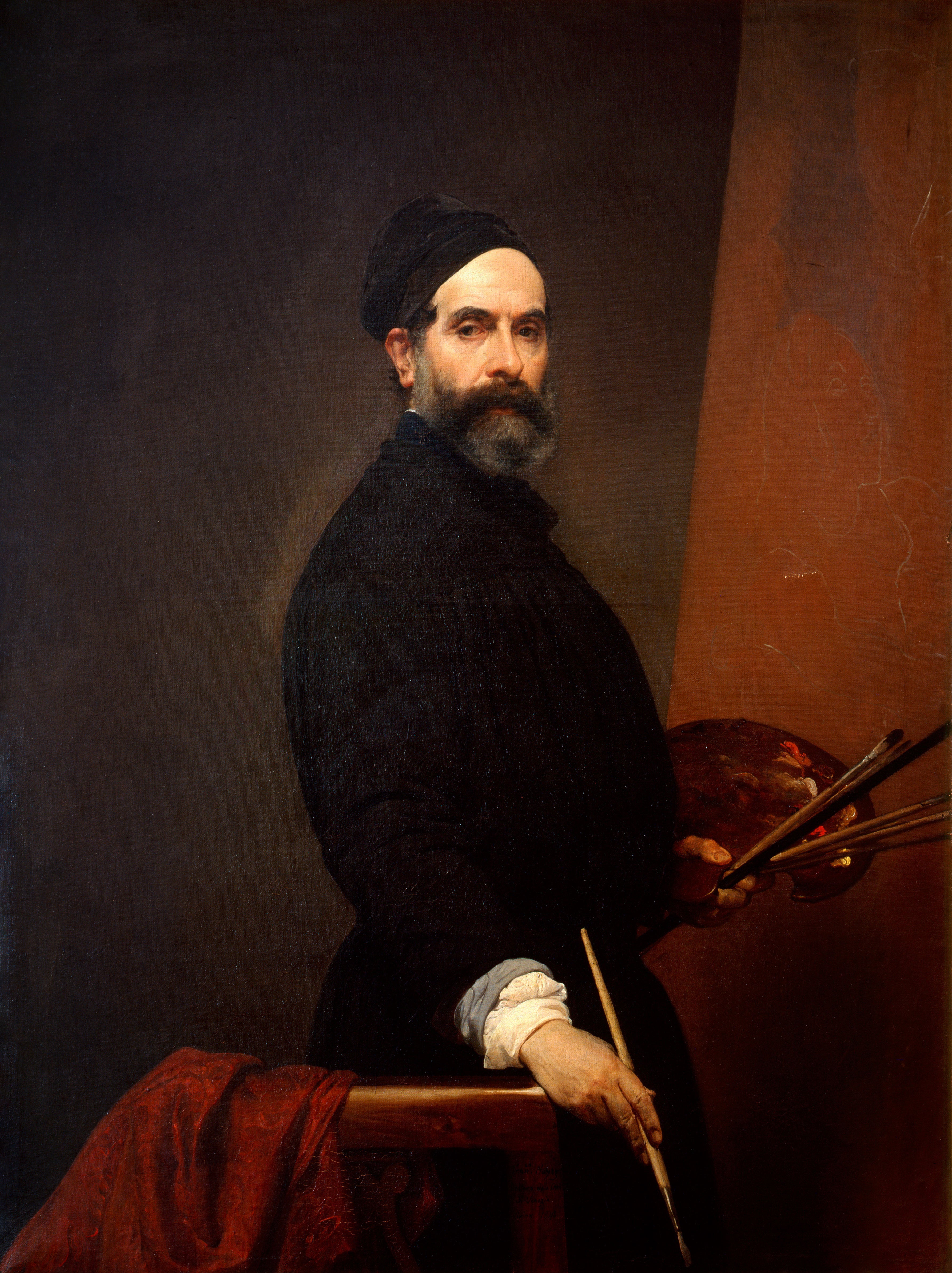 Autoportrait à 57 ans - Francesco Hayez