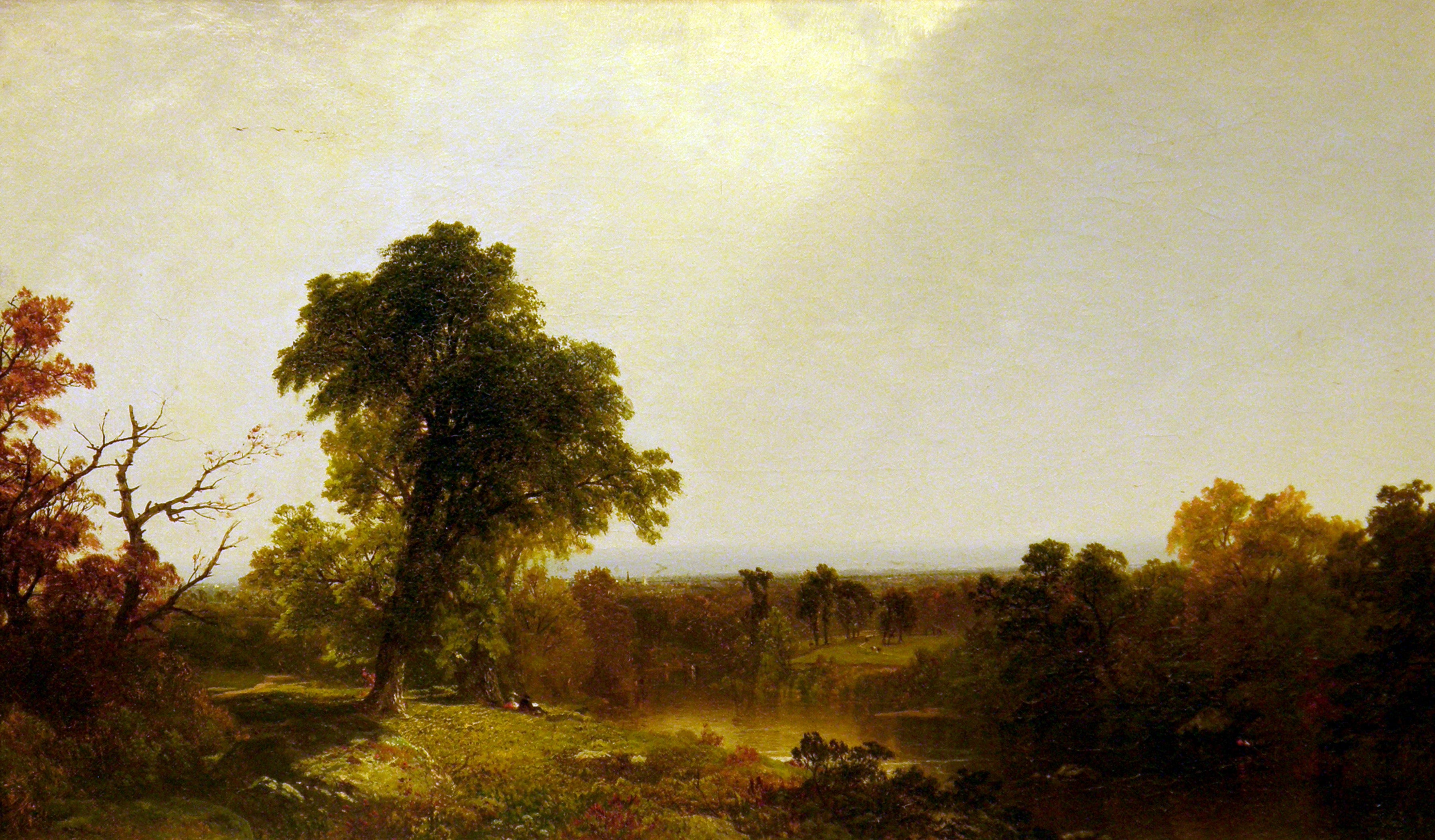 Paysage fluvial automnal - John Frederick Kensett