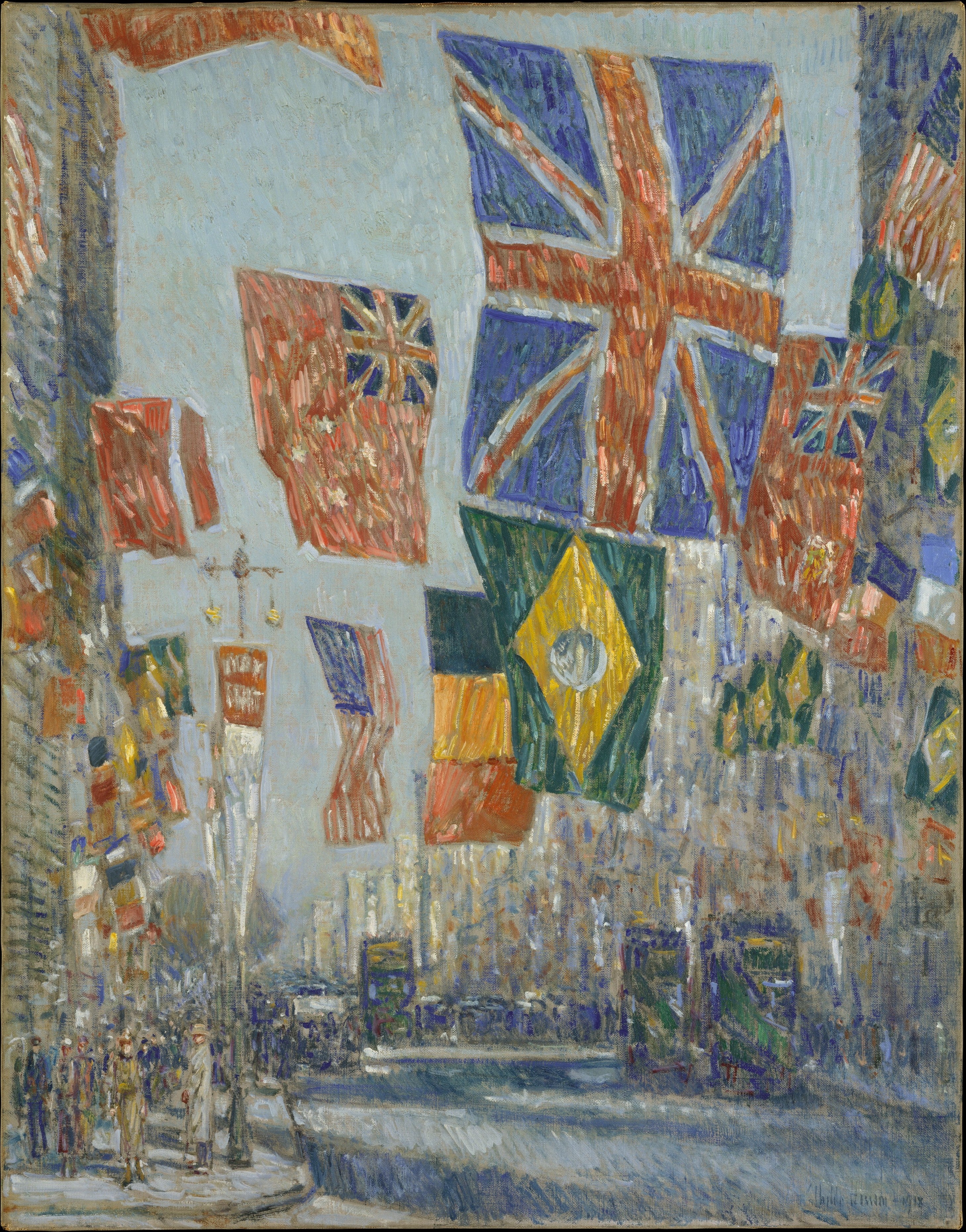 Avenue des Alliés, Grande-Bretagne, 1918 - Childe Hassam
