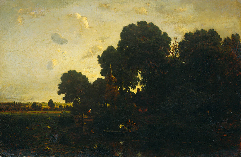 Crépuscule - Théodore Rousseau