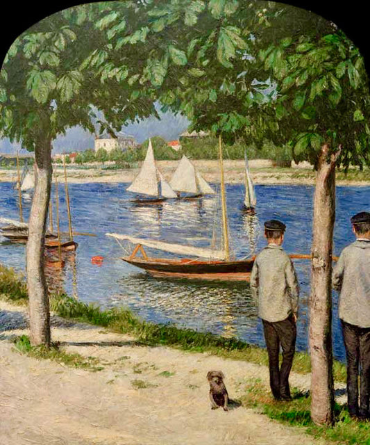 Banques Petit Gennevilliers - Caillebotte - Reproductions de tableaux et peintures haut de gamme