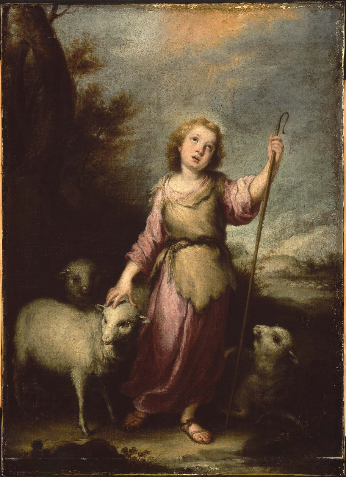 Le jeune Christ en bon berger - Bartolomé Esteban Murillo
