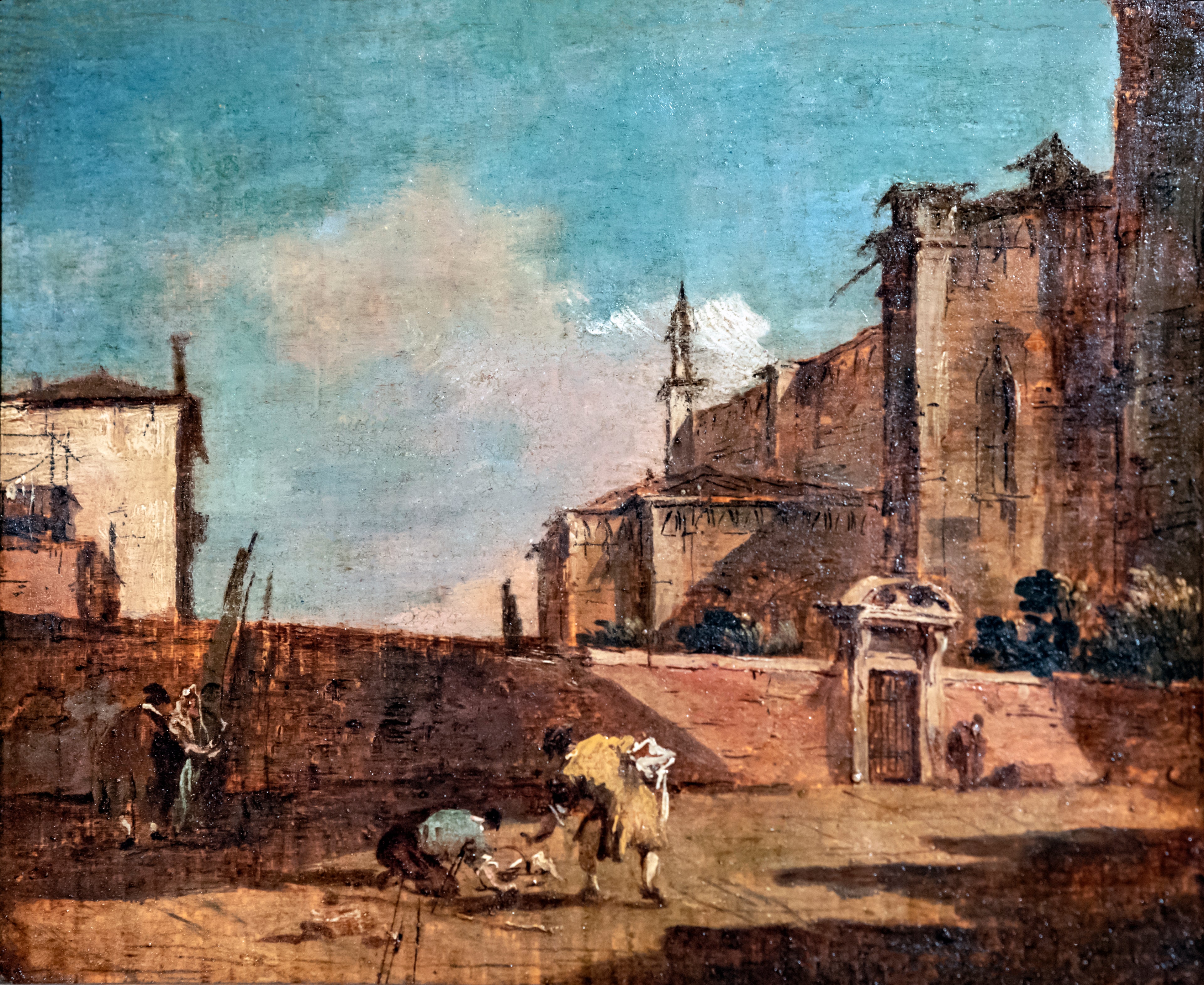 Paysage avec figure - Francesco Guardi - Alpha Reproduction