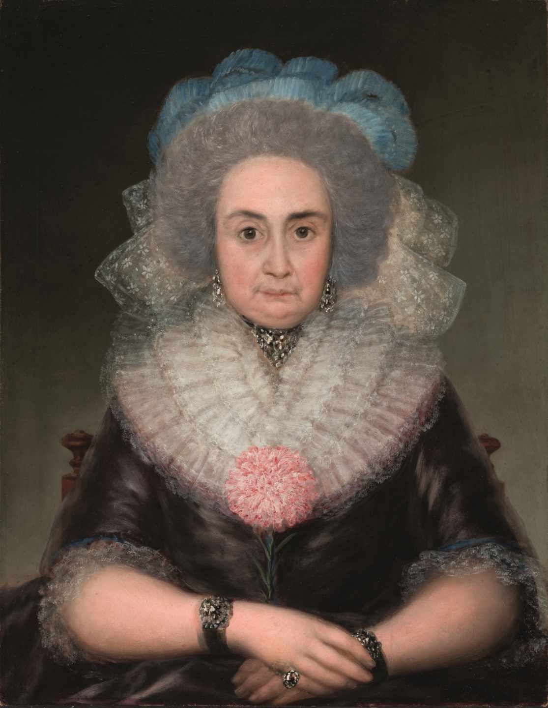 Reproduction du tableau « Bernarda Tavira - Francisco de Goya » par Alpha Reproduction en peinture à l’huile