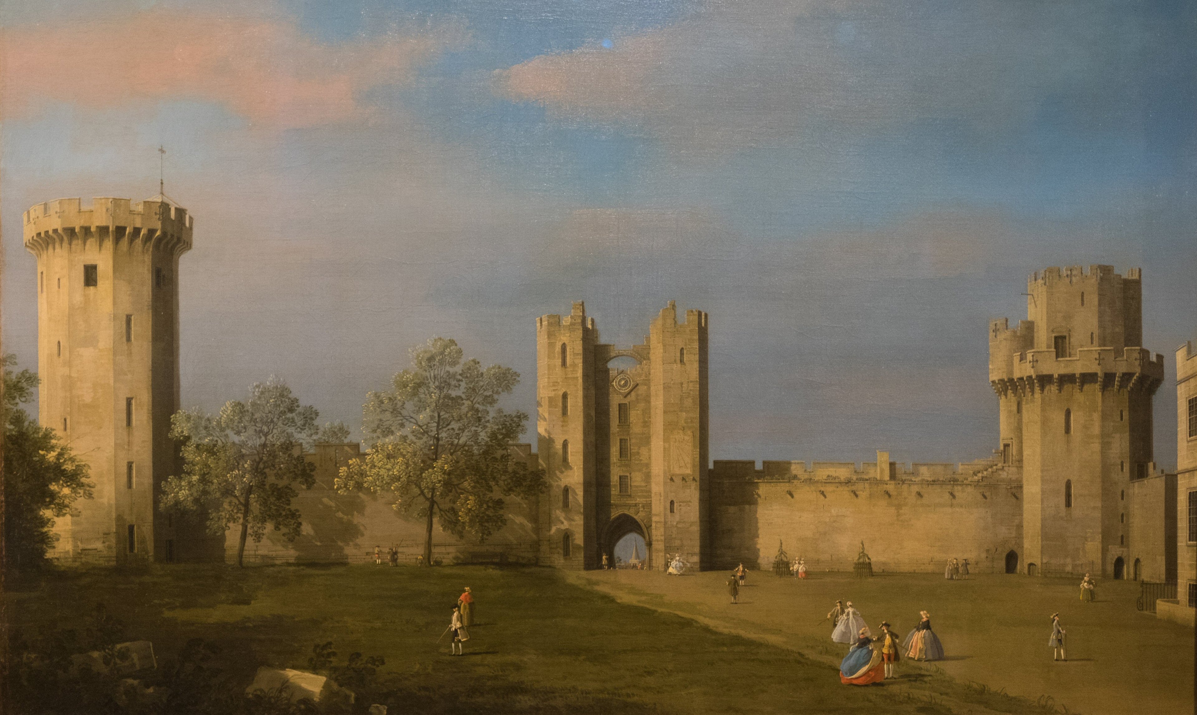 Château de Warwick, côté est - Canaletto