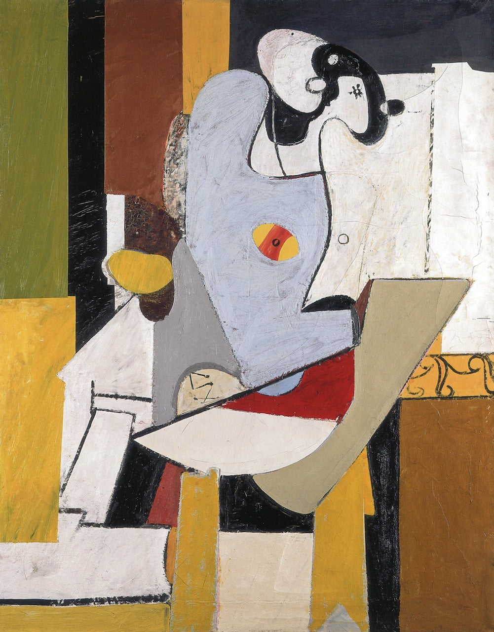 Silhouette bleue sur une chaise - Arshile Gorky